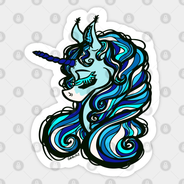 Dallas Football Unicorn Sticker by Jan Grackle